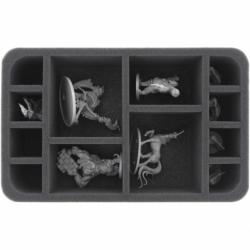HS075MD06 75 mm half-size foam tray with 12 compartments for Massive Darkness