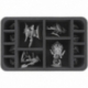 HS075MD06 75 mm half-size foam tray with 12 compartments for Massive Darkness