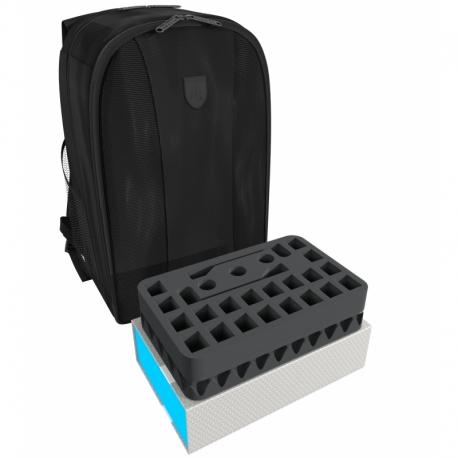 Feldherr backpack with magnetic box for Subbuteo: 18 Teams + 2 Goals