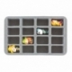 HS050KR07 50 mm half-size Figure Foam Tray for 16 Krosmaster figures