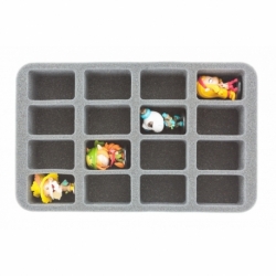 HS050KR07 50 mm half-size Figure Foam Tray for 16 Krosmaster figures