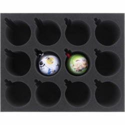 Feldherr Storage Box FSLB250 for 36 Christmas baubles diameter 70 mm