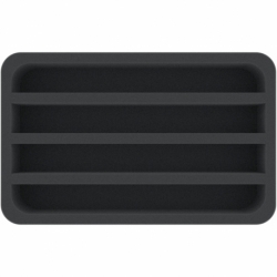 HSMELI050BO 50 mm Half-Size foam tray with 4 compartments