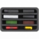 HS050A006 Foam inlay TT-gauge - vertical - 4 slots for model railway locomotives, wagons and vehicles