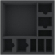 AFMENK070BO 285 mm x 285 mm x 70 mm foam tray for board games - 9 compartments