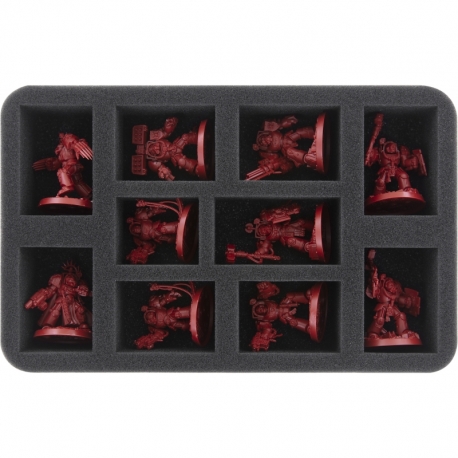 HS050WH53 foam tray for Space Marines - 10 compartments