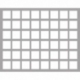 FS055I048BO 55 mm Full-Size foam tray with 48 square compartments