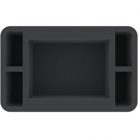 HSMEVE085BO 85 mm Half-Size foam tray with 5 compartments