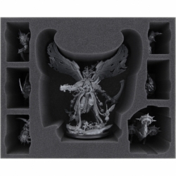 FSMFAX120BO Feldherr foam tray for Mortarion + Foetid Bloat-drone + 5 miniatures