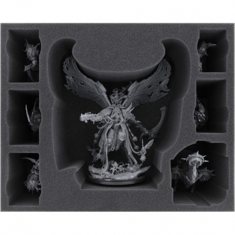 FSMFAX120BO Feldherr foam tray for Mortarion + Foetid Bloat-drone + 5 miniatures