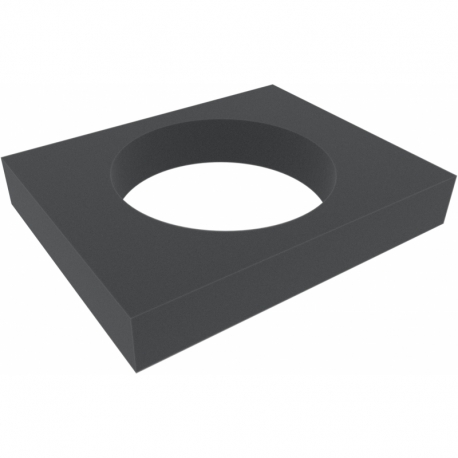 FSMEOR055 55 mm Full-Size foam tray with 1 cut-out