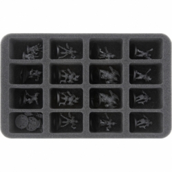 HS050BB05 50 mm half-size foam tray for 16 Blood Bowl miniatures - 2016 Edition
