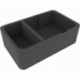 HSCQ085BO Bandeja de espuma Half-Size de 85 mm con 2 compartimentos