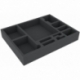 DQMESC045BO 280 mm x 215 mm x 45 mm foam tray for board games – 11 compartments