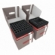 Transporter with 2 LBBG boxes for for the complete Zombicide Black Plague Kickstarter Knight Pledge