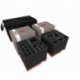 Transporter with 2 LBBG boxes for for the complete Zombicide Black Plague Kickstarter Knight Pledge