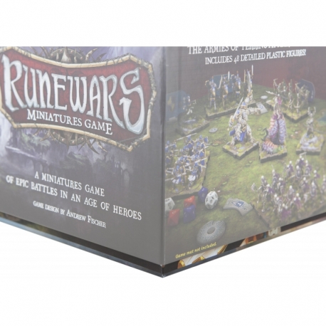 Juego de valores de bandeja de espuma para Runewars Miniatures Caja de juego de tablero de juego