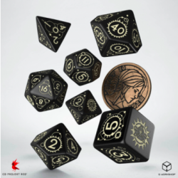 The Witcher Dice Set Ciri - The Zireael (7 & unique coin)