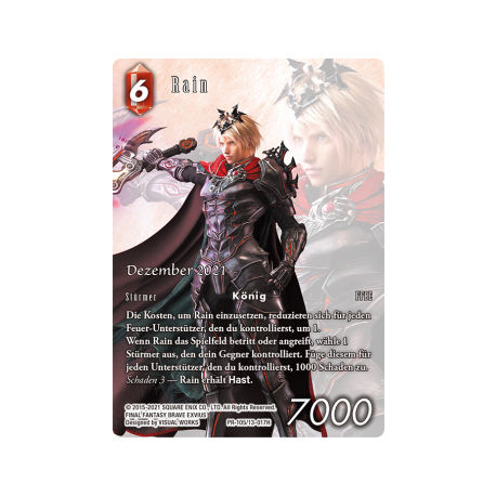 Final Fantasy TCG - Promo Bundle Rain" Dezember 2021 (80 cards) (Alemán)"