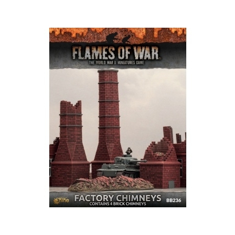 Battlefield in - Box - Chimneys (x4 resin pieces)