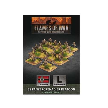 Flames Of War - D-Day: SS Panzergrenadier Platoon (30 figs Plastic) - EN