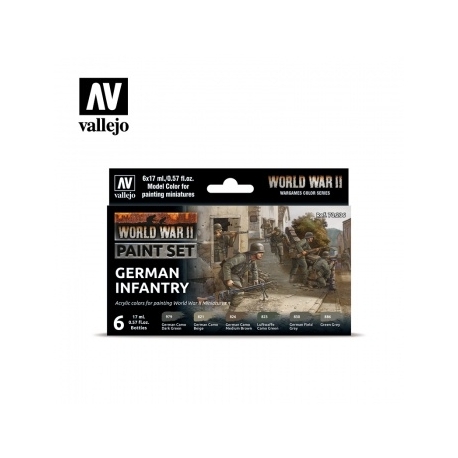 Vallejo WWII German Infantry Paint Set