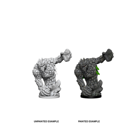 Pathfinder Deep Cuts Unpainted Miniatures - Medium Earth Elemental (6 Units)