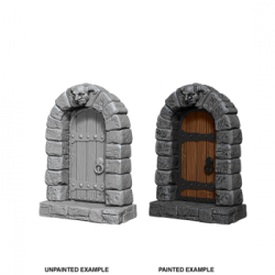 WizKids Deep Cuts Unpainted Miniatures - Doors (6 Units)