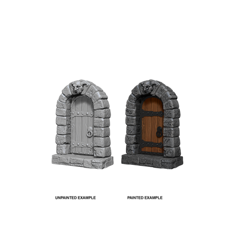 WizKids Deep Cuts Unpainted Miniatures - Doors (6 Units)