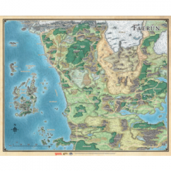 D&D: Sword Coast Adventurer's Guide Faerûn Map