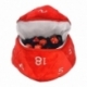 UP - Red and White D20 Plush Dice Bag for Dungeons - Dragons