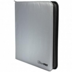UP - 12-Pocket Zippered PRO-Binder - Silver