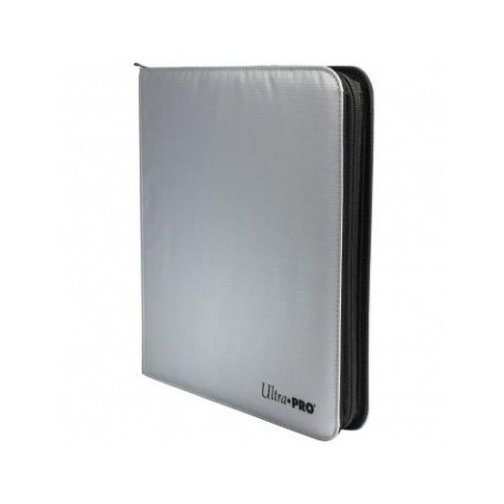 UP - 12-Pocket Zippered PRO-Binder - Silver
