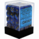 Chessex Gemini 12mm d6 Dice Blocks with pips Dice Blocks (36 Dice) - Black-Blue w/gold