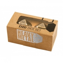 UP - Dice - Heavy Metal D20 Dice Set Antique Bronze