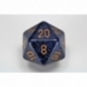 Chessex Speckled 34mm 20-Sided Dice - Golden Cobalt