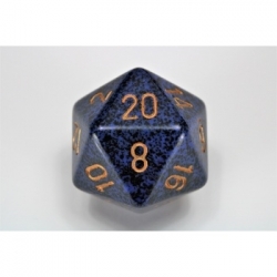 Chessex Speckled 34mm 20-Sided Dice - Golden Cobalt