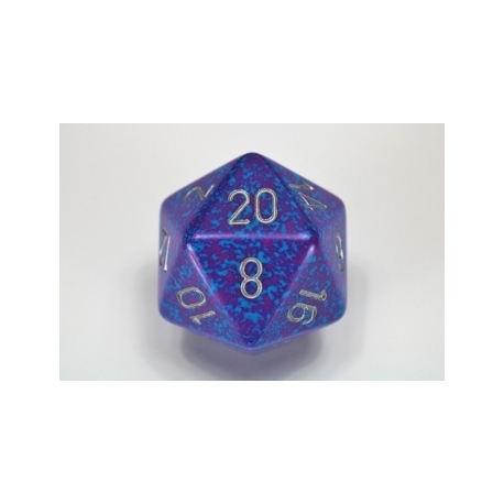 Chessex Speckled 34mm 20-Sided Dice - Silver Tetra