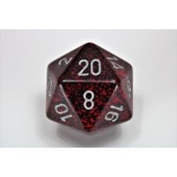 Chessex Speckled 34mm 20-Sided Dice - Silver Volcano