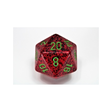 Chessex Speckled 34mm 20-Sided Dice - Strawberry