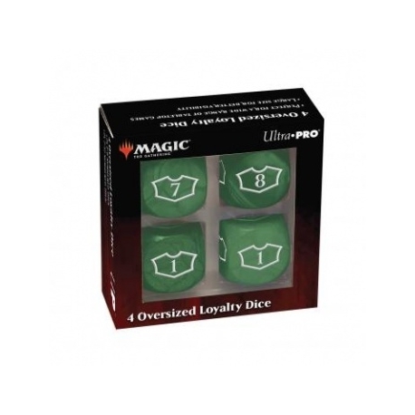UP - Deluxe 22MM Forest Loyalty Dice Set with 7-12 for Magic: The Gathering