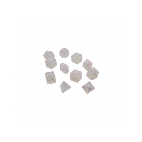 UP - Eclipse 11 Dice Set: Arctic White