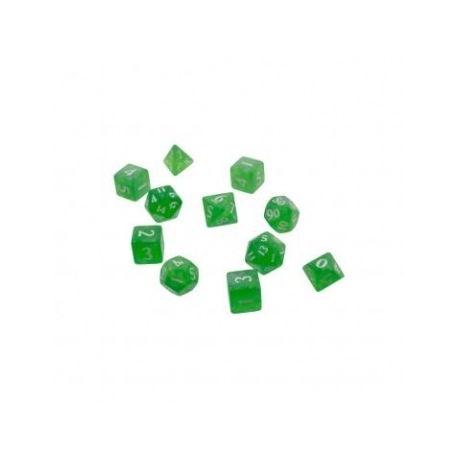 UP - Eclipse 11 Dice Set: Lime Green