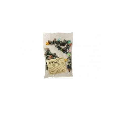 Chessex Gemini Bags of 50 Asst. Dice - Loose Gemini Poly. d4 Dice
