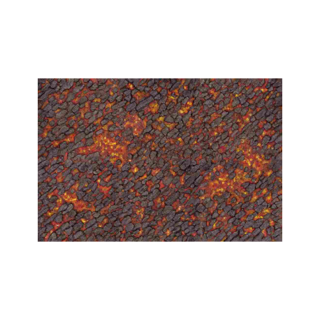 Kraken Wargames Gaming Mat - Magma River 4x4 Gaming Mat