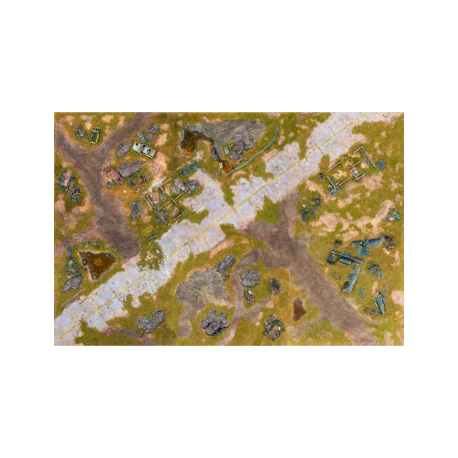 Kraken Wargames Gaming Mat - Lost Highway 3x3 Gaming Mat