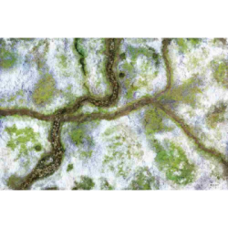 Kraken Wargames Gaming Mat - Snow Valley 44x60" Gaming Mat"