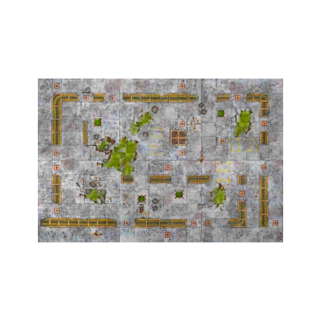 Kraken Wargames Gaming Mat - Industrial Grounds 6x4 2.0