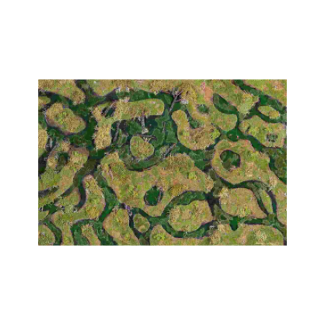 Kraken Wargames Gaming Mat - Forsaken Swamp 6x3