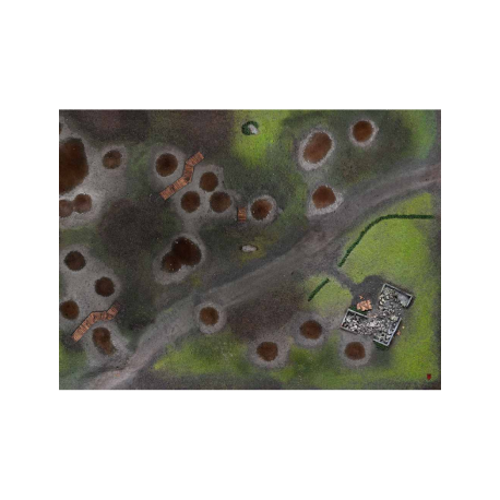 Kraken Wargames Gaming Mat - Battlefield 44x60" 2.0"